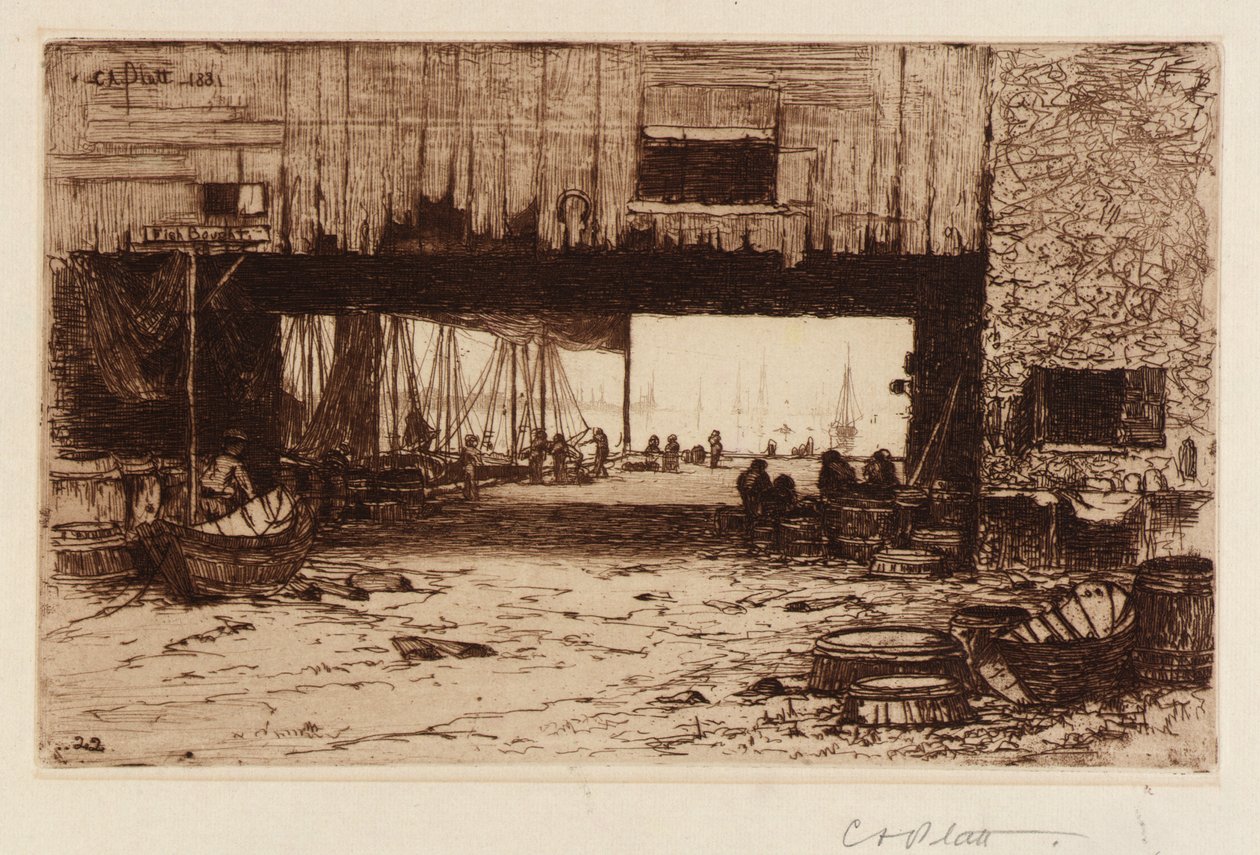 Fish Houses--Interior by Charles A. Platt