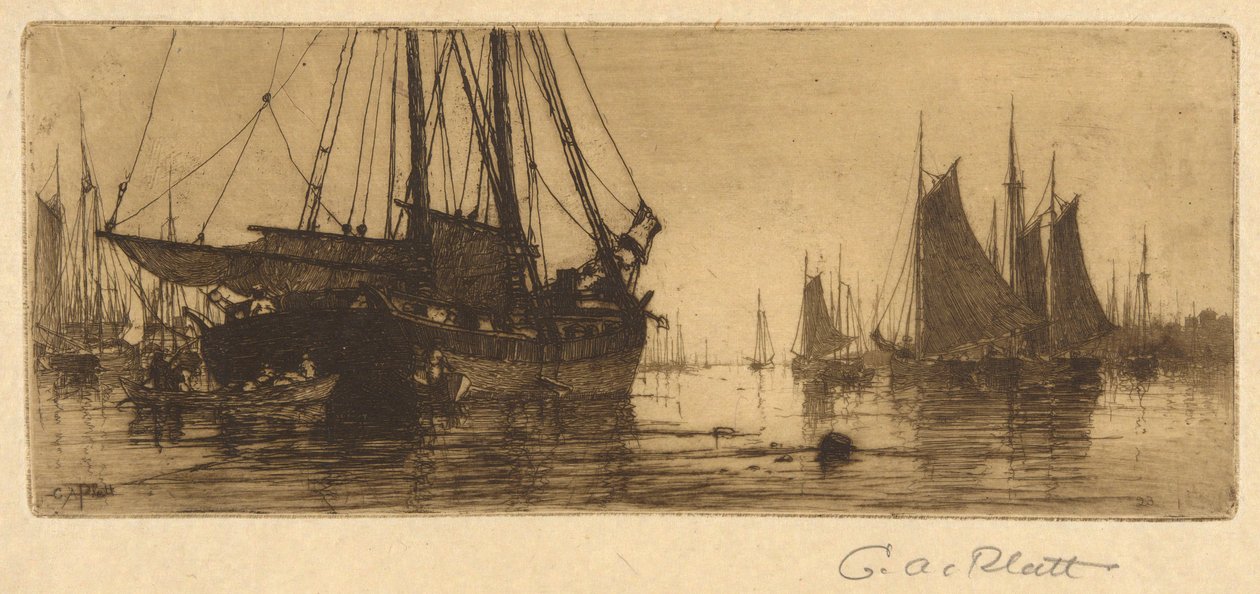 Fishing Boats by Charles A. Platt