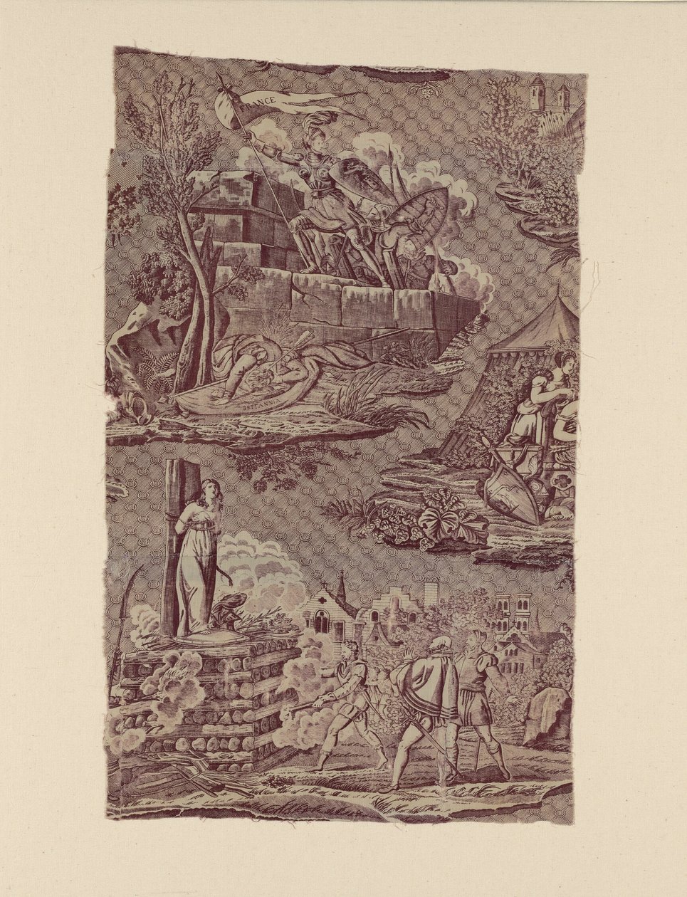 The Life of Joan of Arc (Furnishing Fabric) by Charles Abraham Chasselat