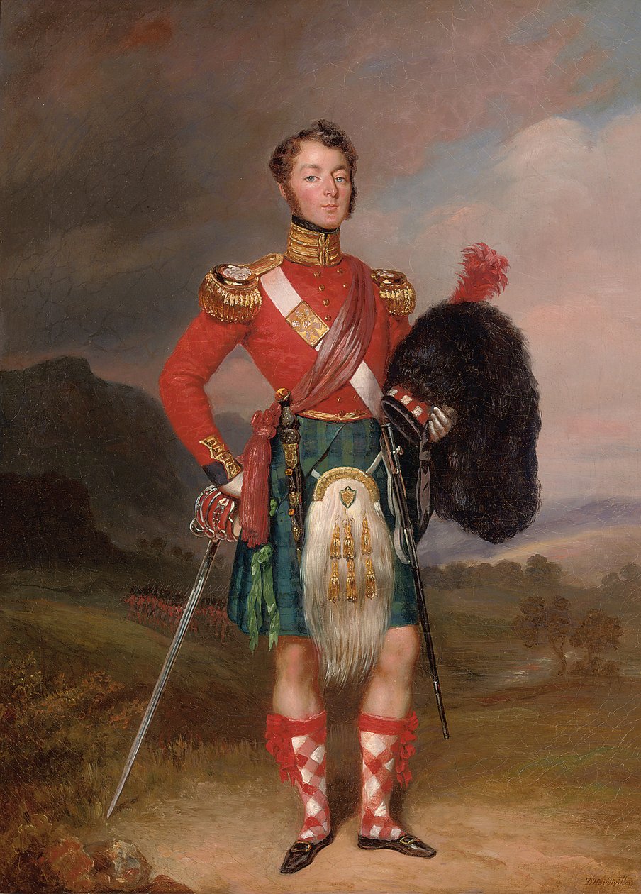 Portrait of Captain Robert Williamson Ramsay by Charles Achille DHardiviller