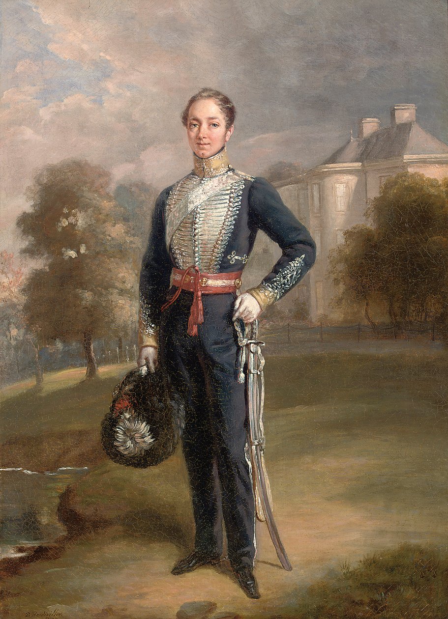 Portrait of Lieutenant George Ramsay of Lixmont, 1838 by Charles Achille DHardiviller