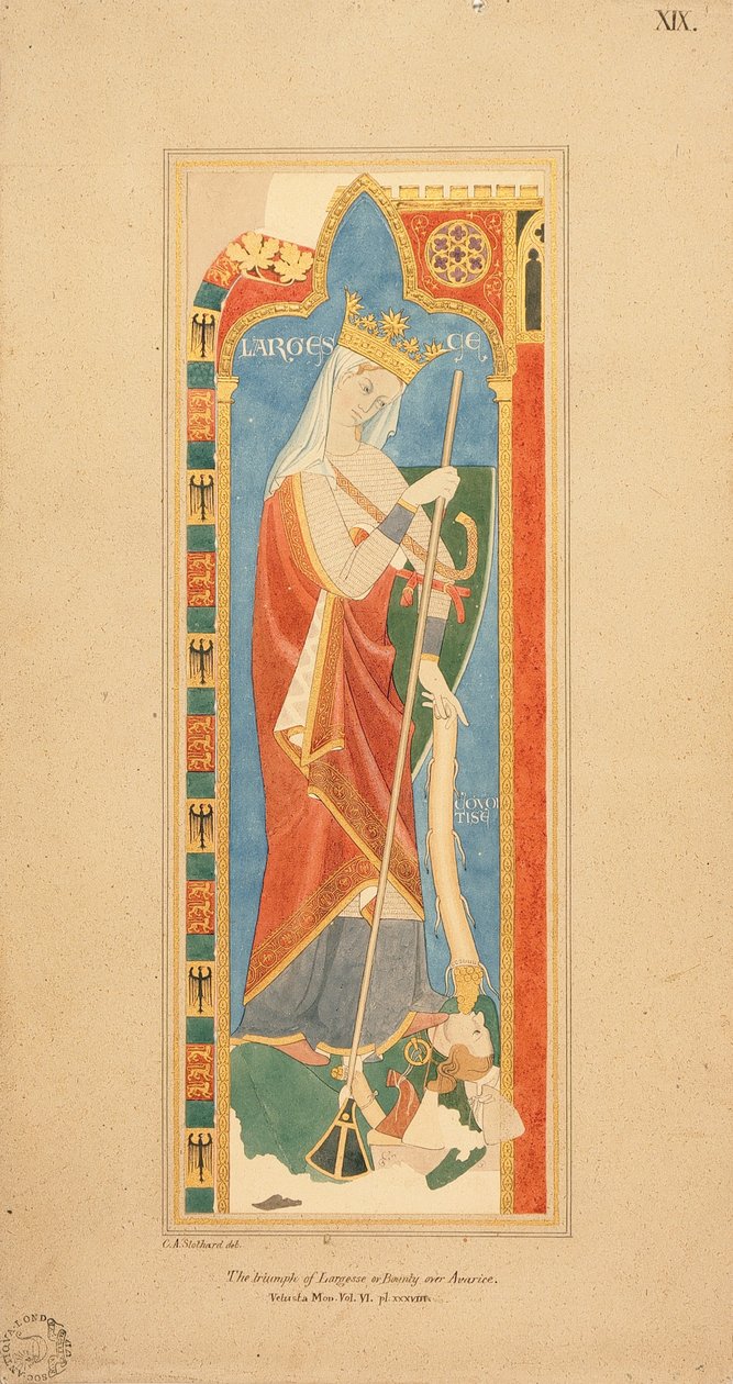The Virtues Largesce and Debonerete by Charles Alfred Stothard