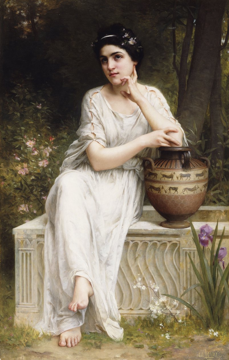 A Grecian Beauty by Charles Amable Lenoir