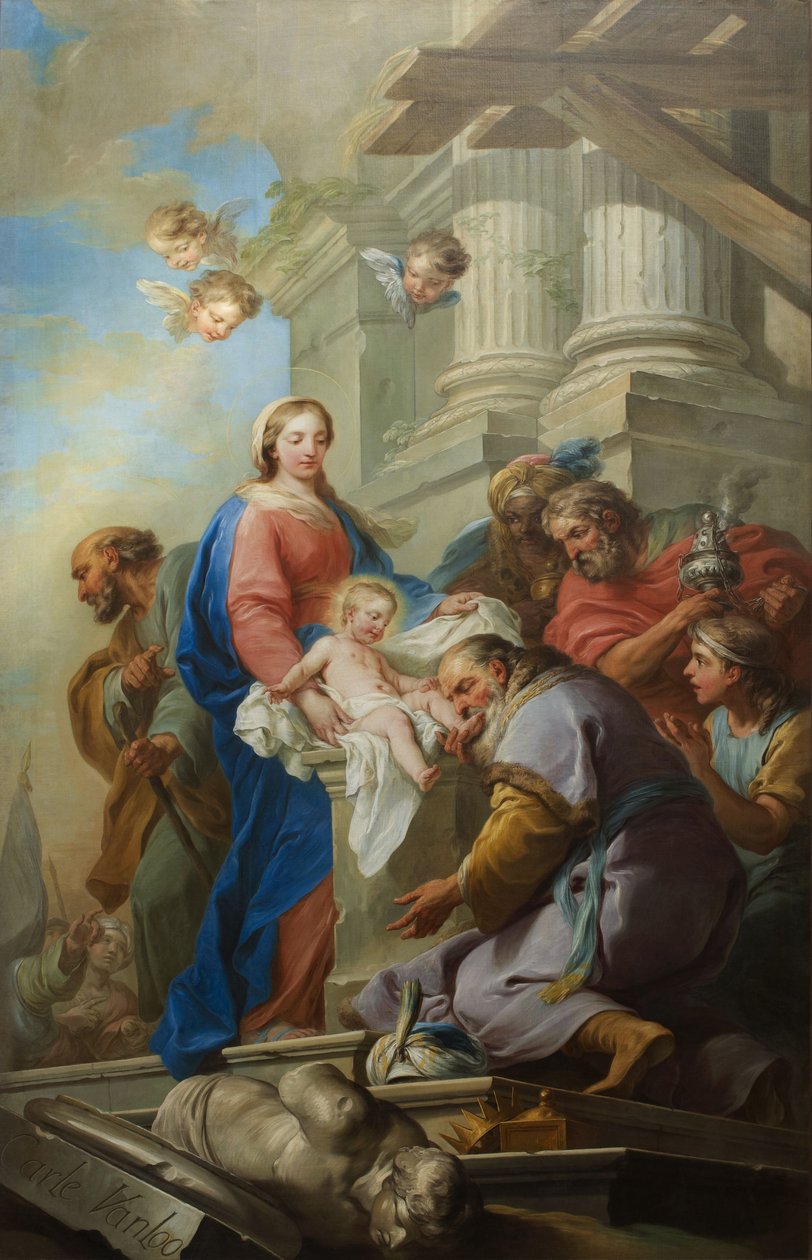 The Adoration of the Magi by Charles André van Loo