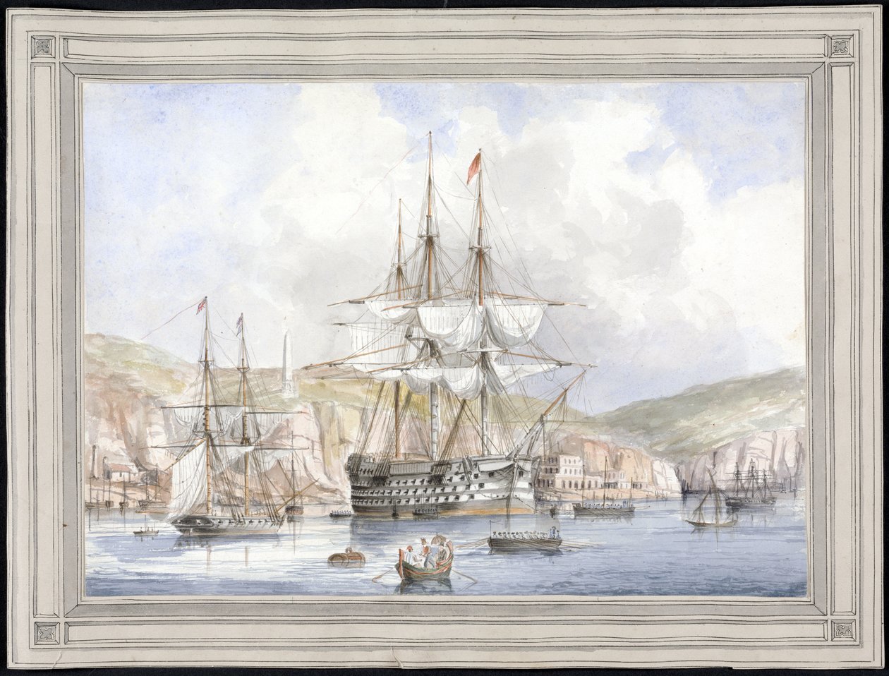 View at Malta by Charles Andrew Dyce