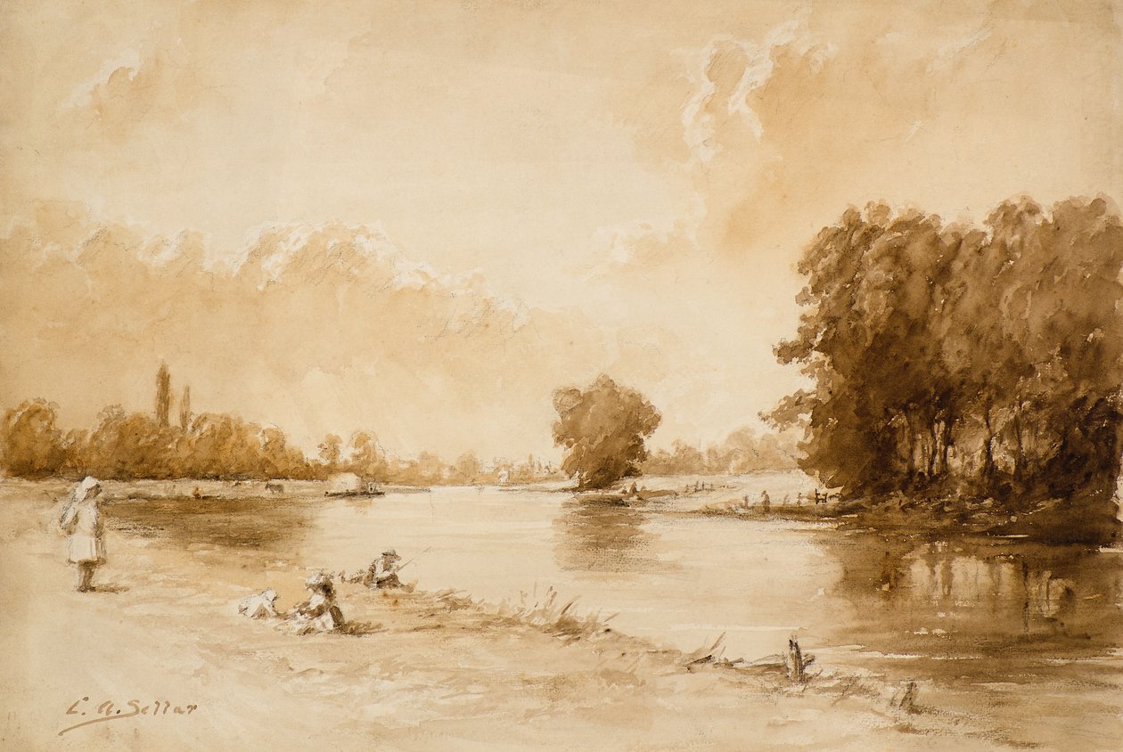 The Thames Near Kew by Charles Andrew Sellar