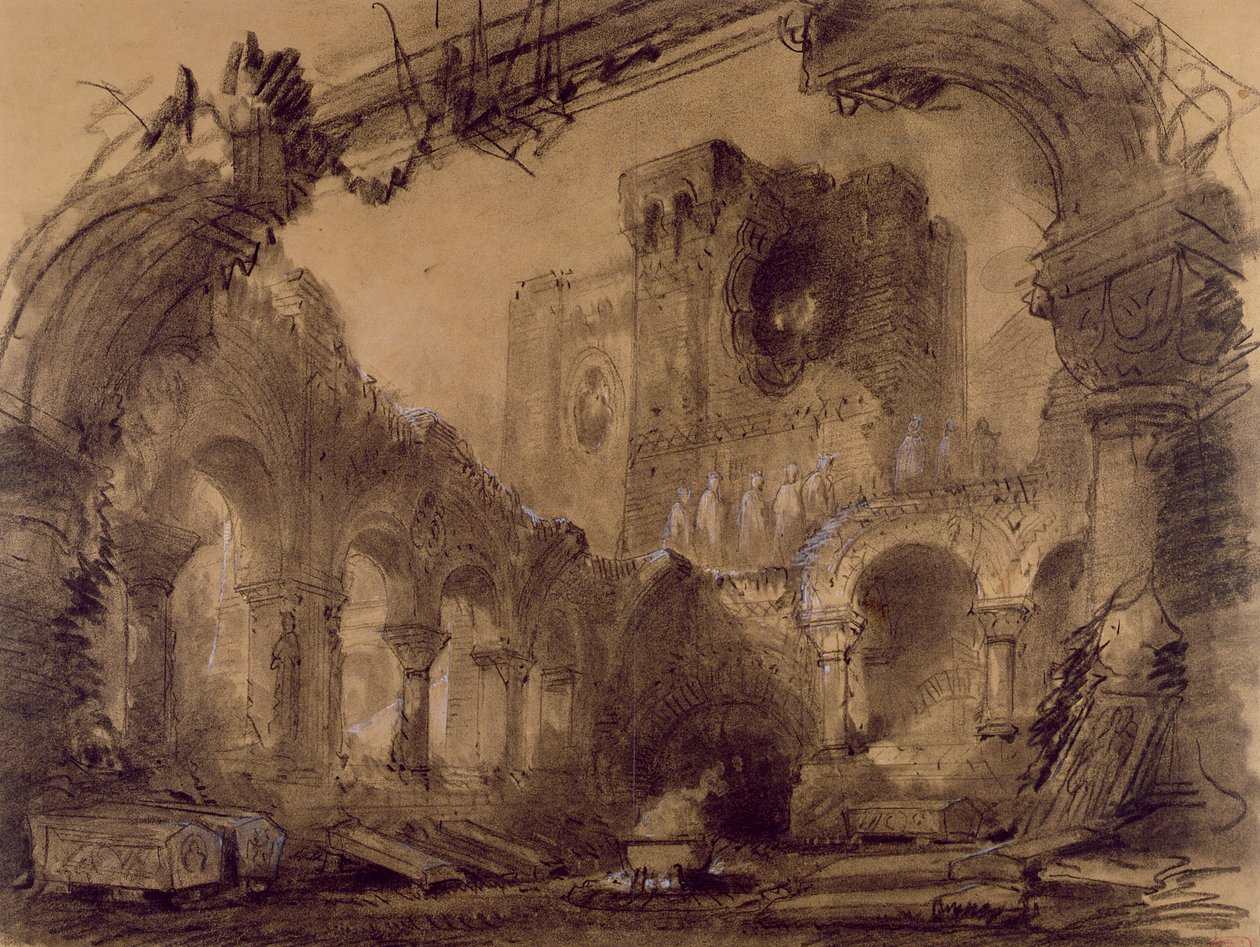 Ruins, scenery design for a performance of 