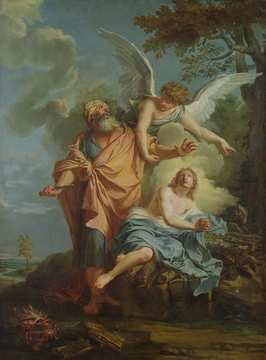Abraham Sacrificing by Charles Antoine Coypel