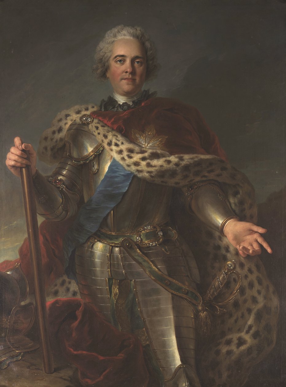 Herman Moritz Count of Saxony (1696-1750), Known as Marshal of France by Charles Antoine Coypel
