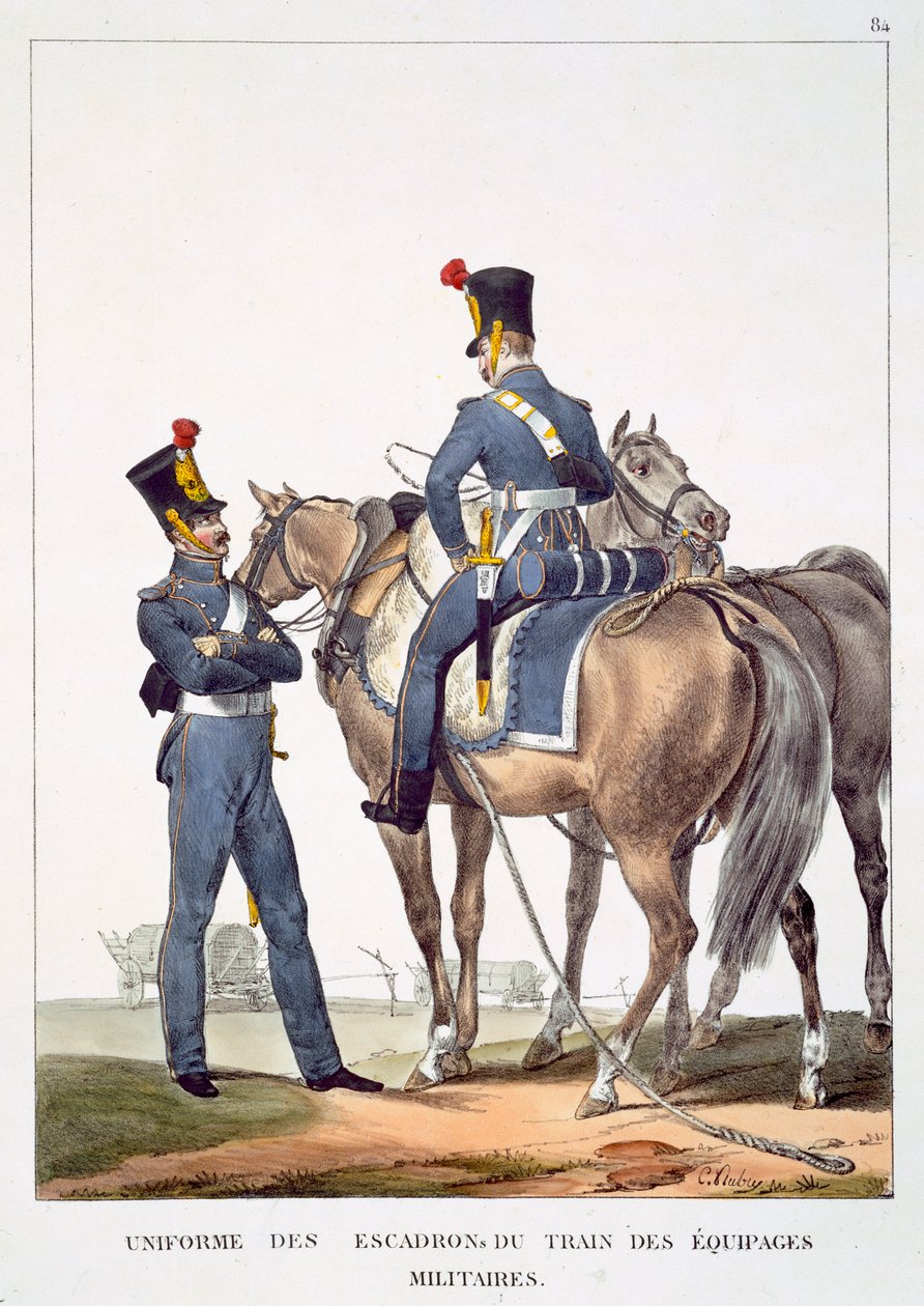 Uniform of the Squadrons of the Military Train, from 