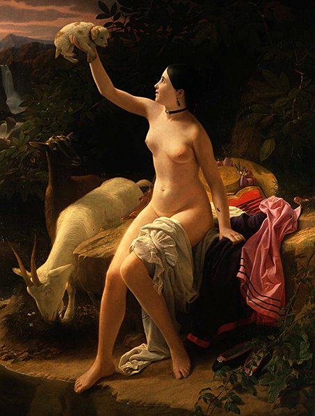 A Pastoral Idyll by Charles Auguste Steuben
