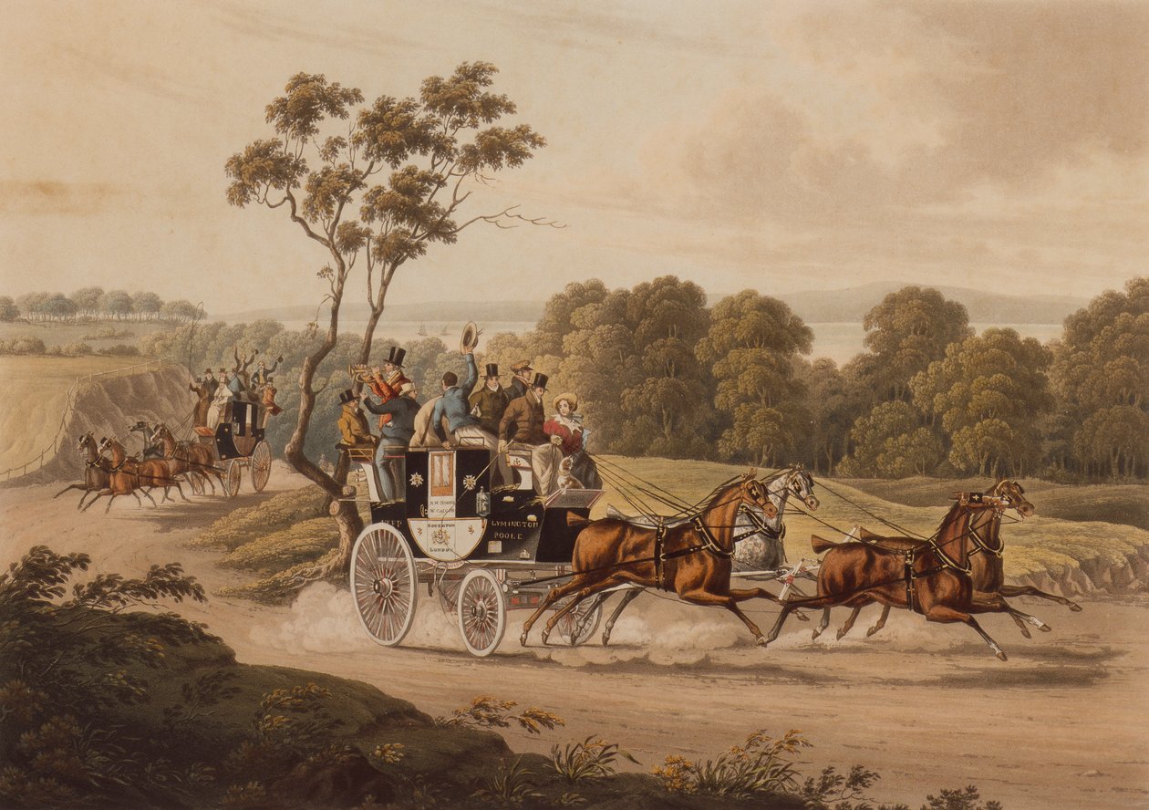 Opposition Coaches at Speed by Charles B. (after) Newhouse