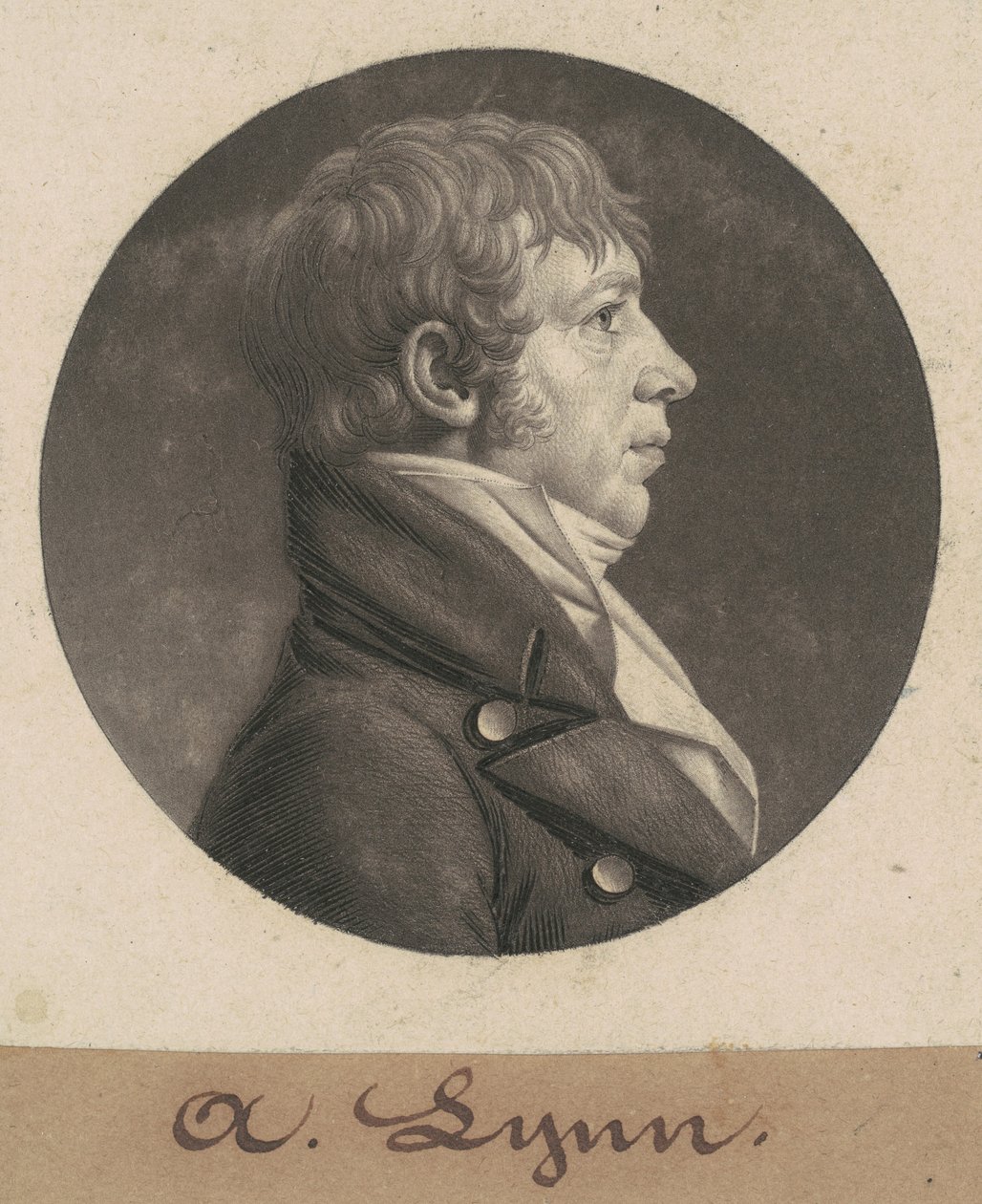Adam Lynn by Charles B. J. Févret de Saint Mémin