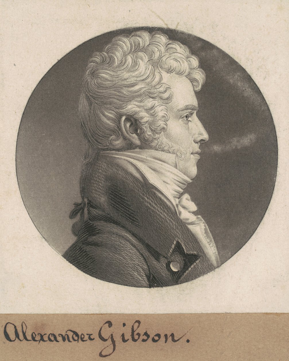 Alexander Gibson by Charles B. J. Févret de Saint Mémin