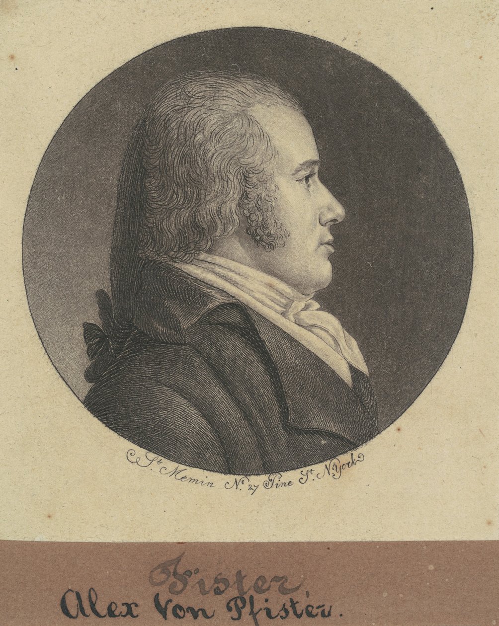 Alexander von Pfister by Charles B. J. Févret de Saint Mémin