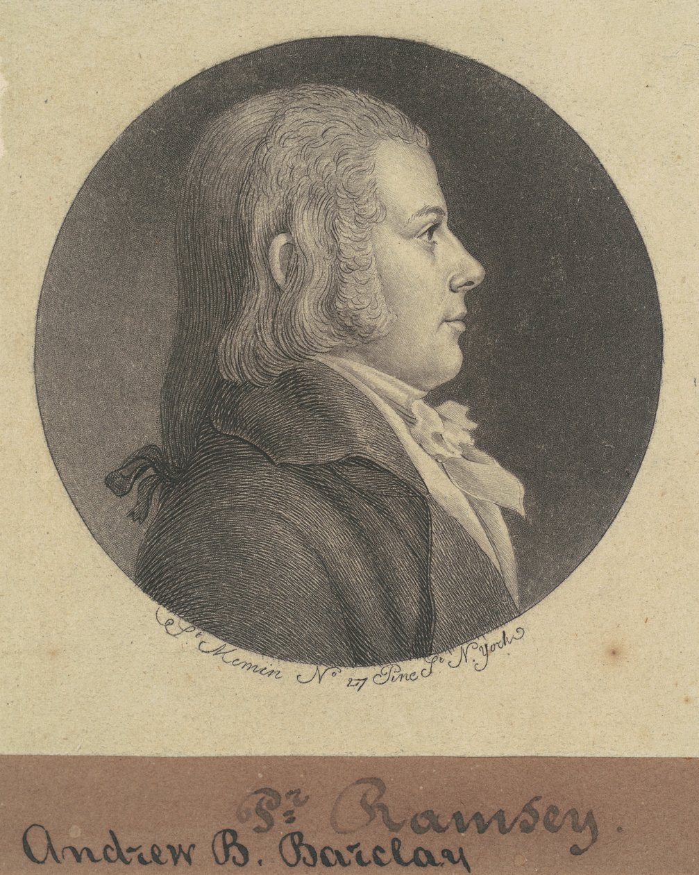 Andrew D. Barclay by Charles B. J. Févret de Saint Mémin