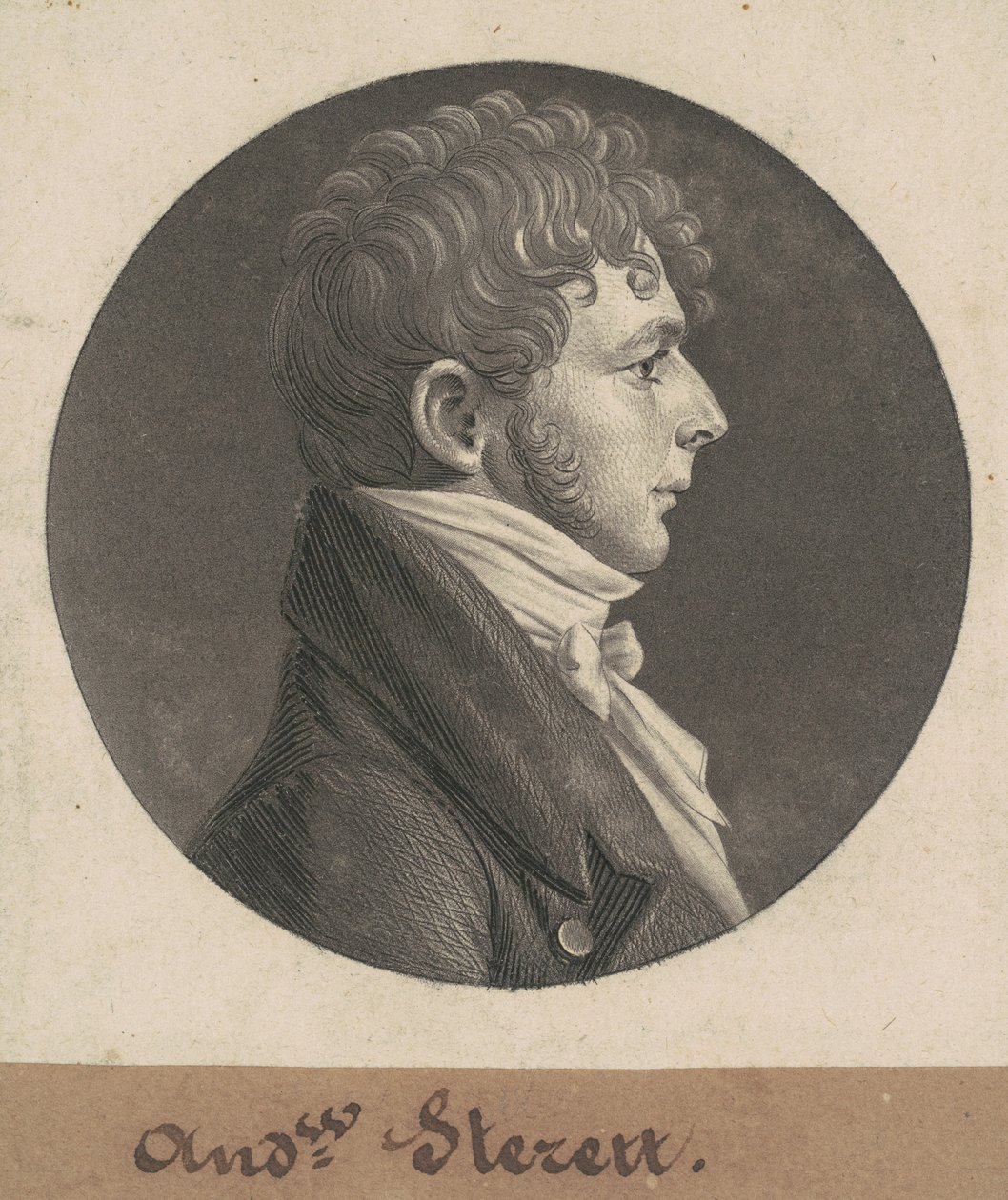 Andrew Sterett by Charles B. J. Févret de Saint Mémin