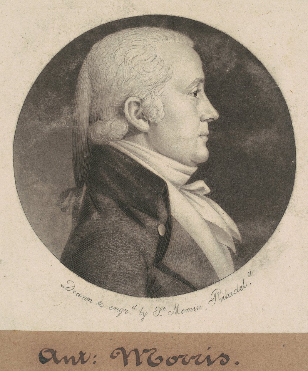 Anthony Morris by Charles B. J. Févret de Saint Mémin