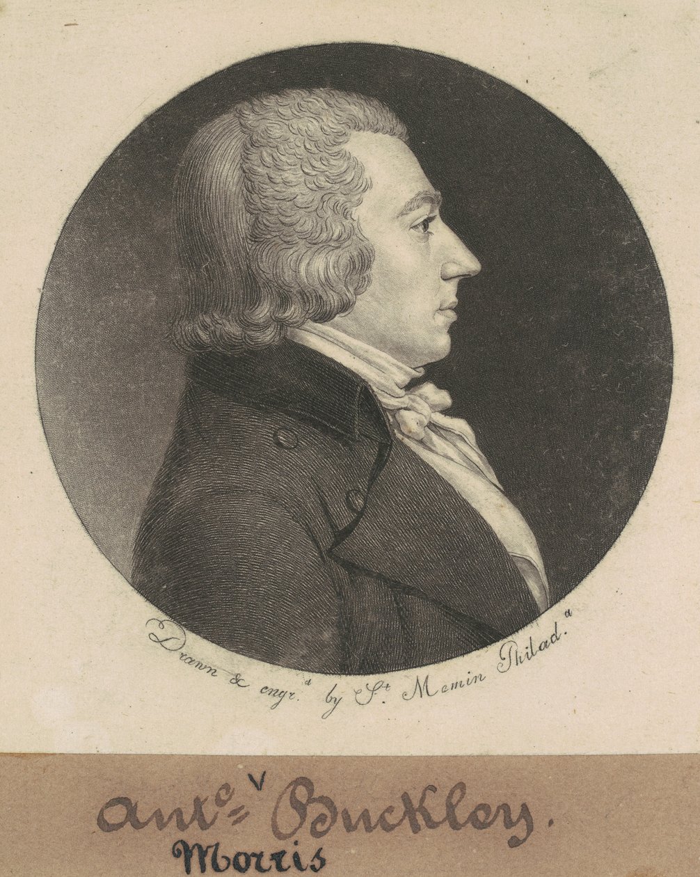 Anthony Morris Buckley by Charles B. J. Févret de Saint Mémin
