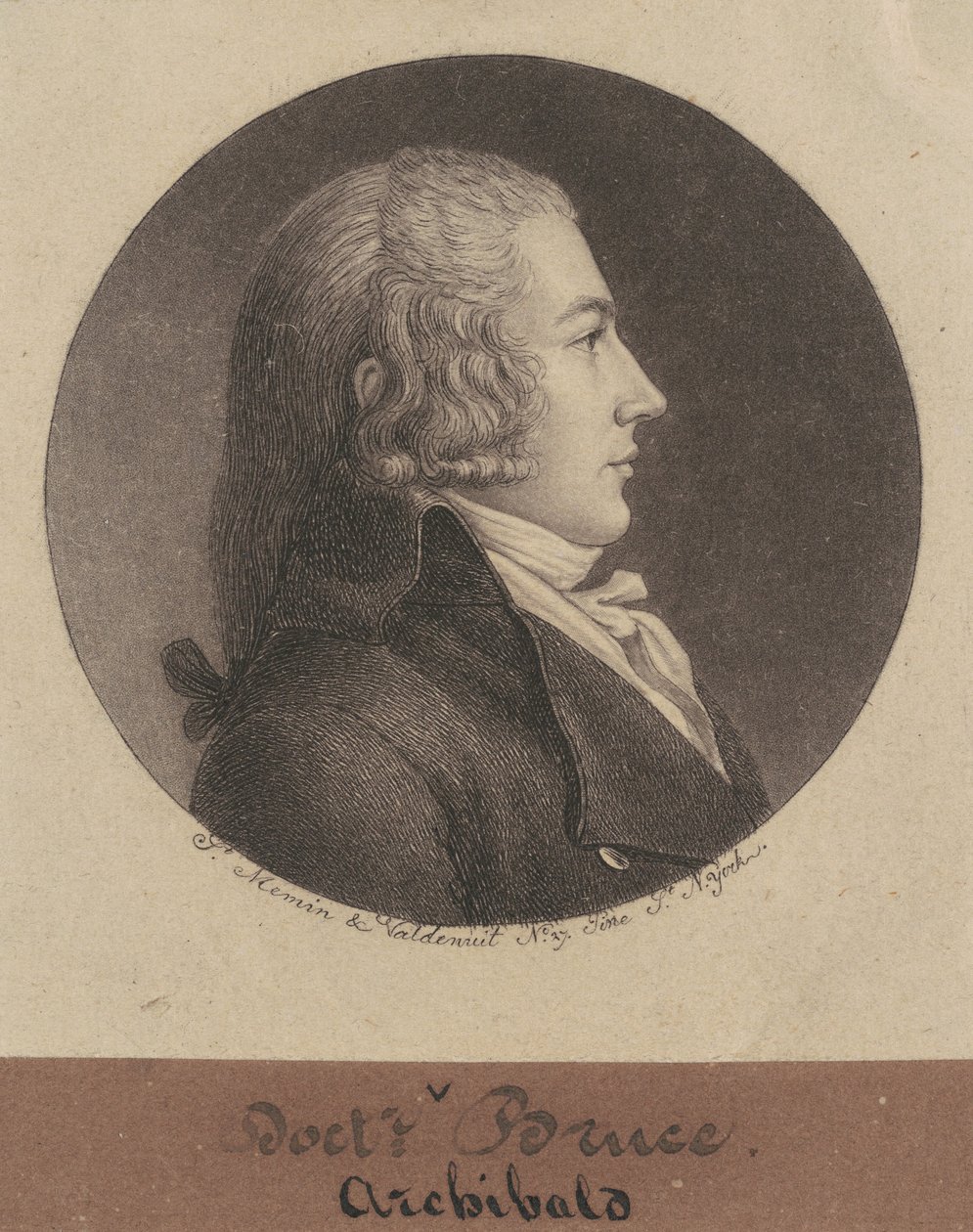 Archibald Bruce by Charles B. J. Févret de Saint Mémin
