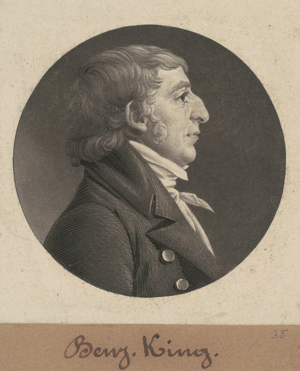 Benjamin King by Charles B. J. Févret de Saint Mémin