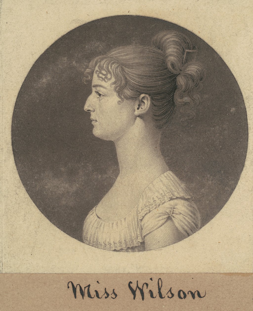 Caroline Lewis by Charles B. J. Févret de Saint Mémin