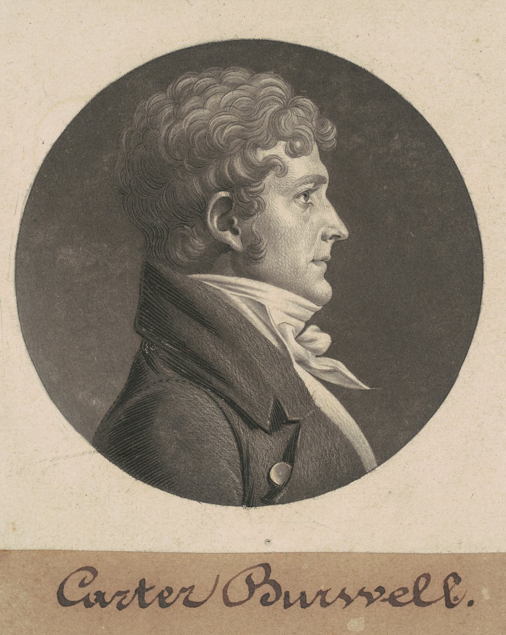 Carter Burwell by Charles B. J. Févret de Saint Mémin