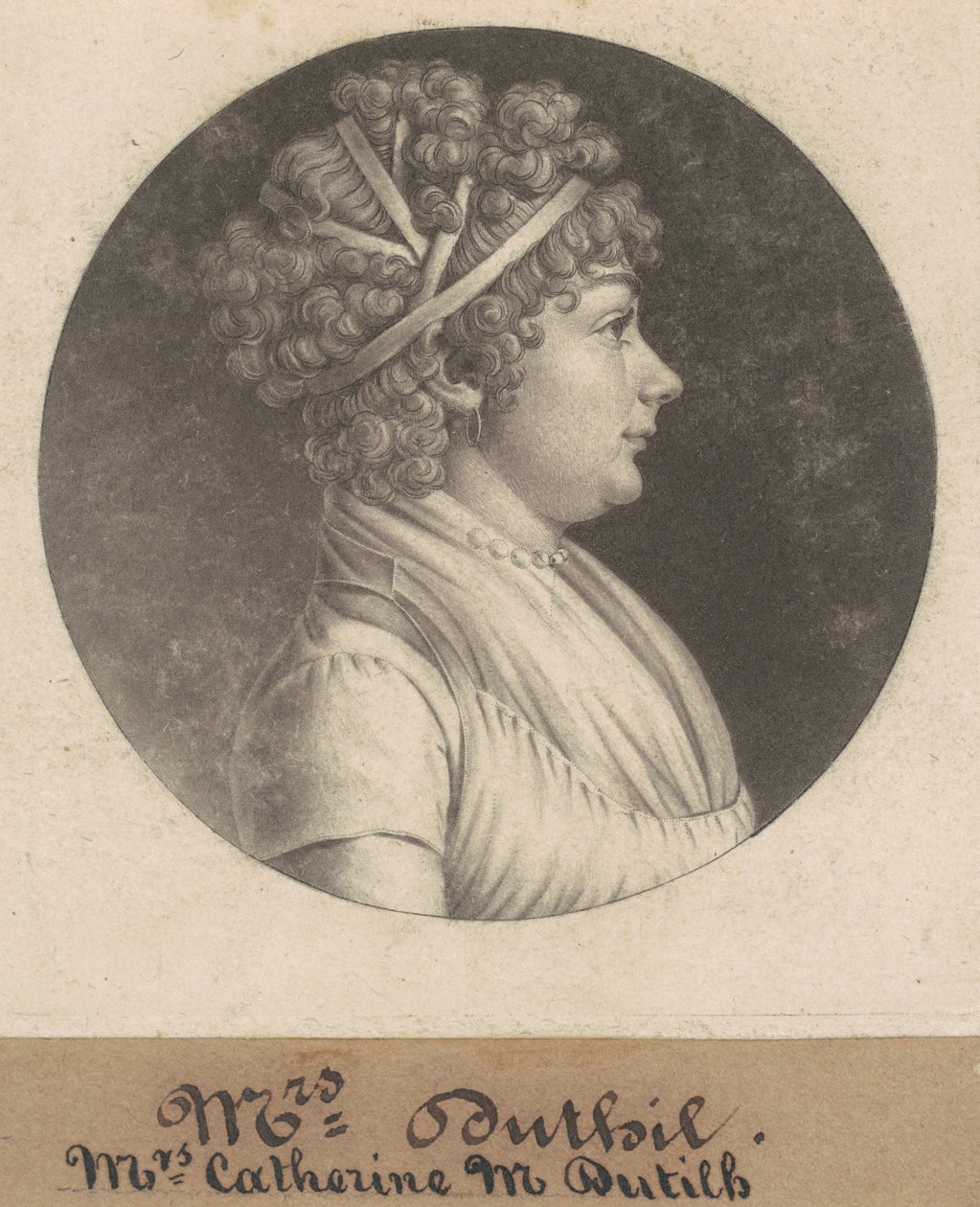 Catherine D. Dutilh by Charles B. J. Févret de Saint Mémin