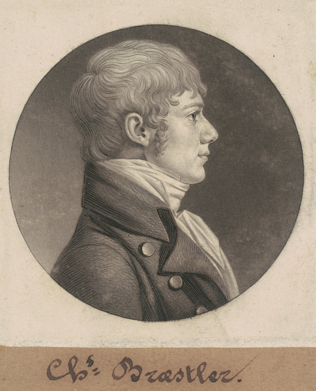 Charles Braestler by Charles B. J. Févret de Saint Mémin