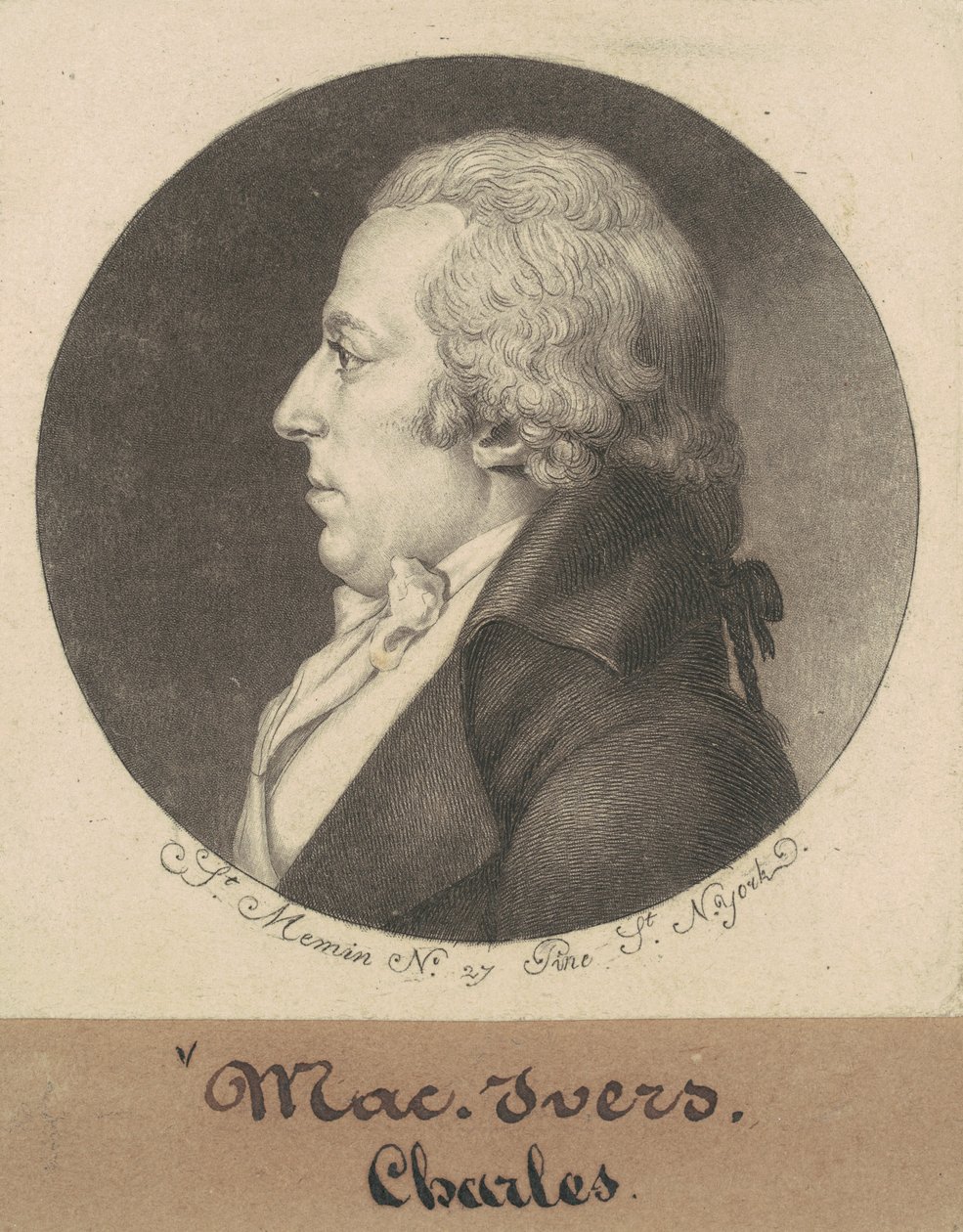 Charles McEvers by Charles B. J. Févret de Saint Mémin