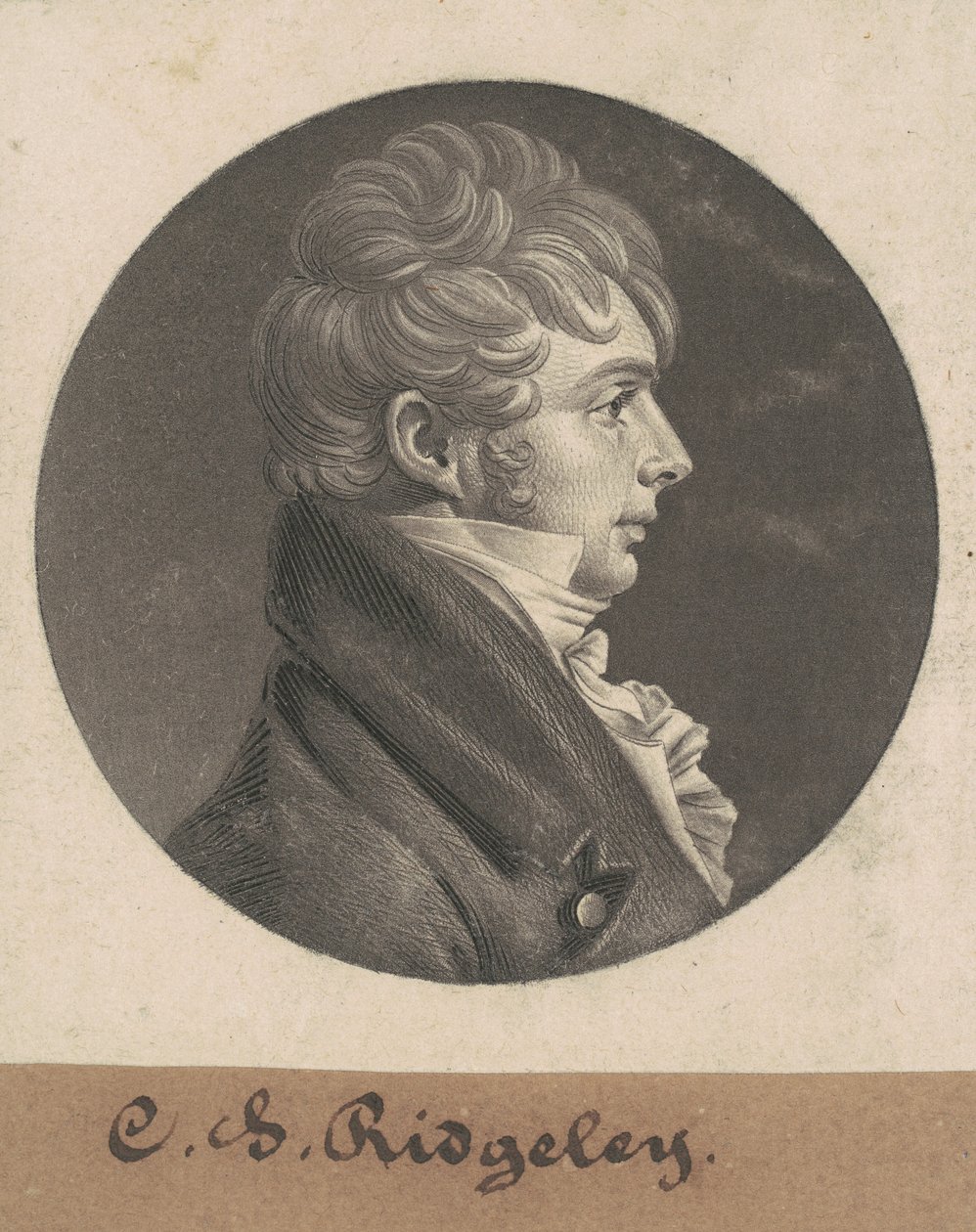 Charles Sterett Ridgely by Charles B. J. Févret de Saint Mémin