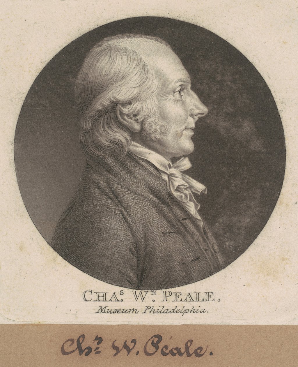 Charles Willson Peale by Charles B. J. Févret de Saint Mémin