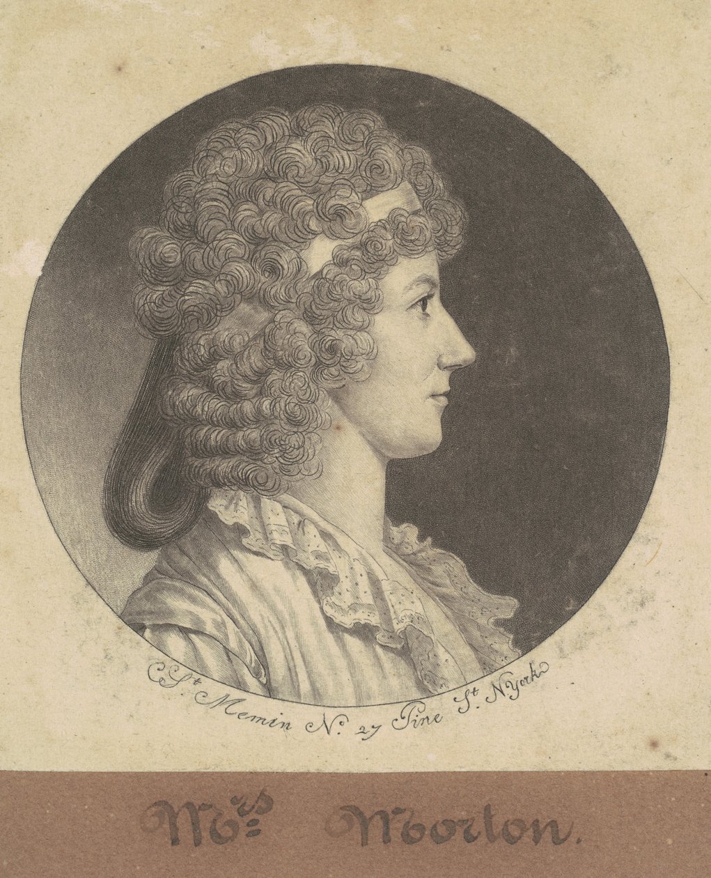 Cornelia Schuyler Morton by Charles B. J. Févret de Saint Mémin