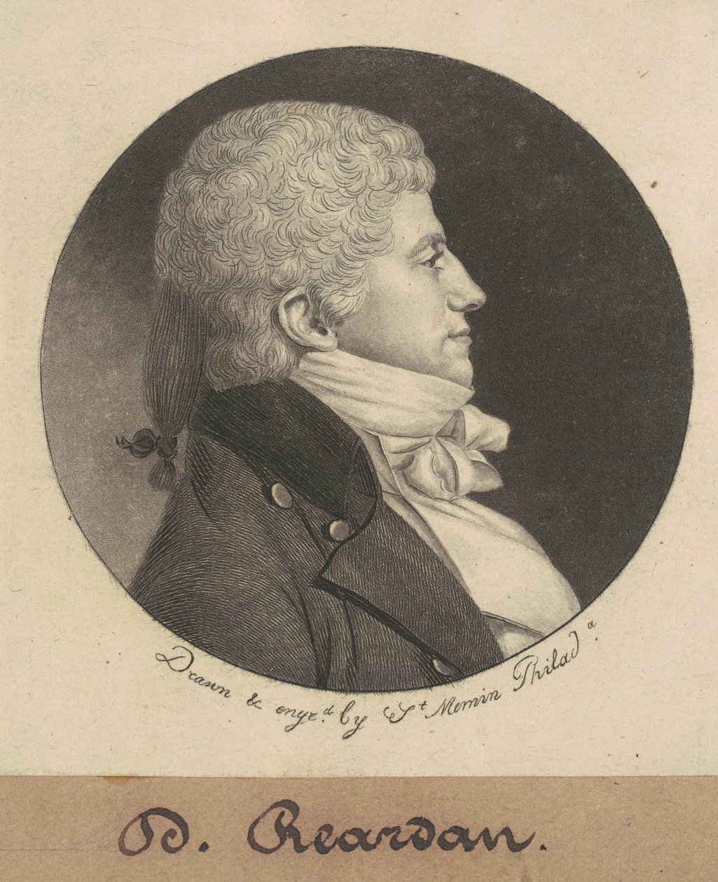 D. Reardan by Charles B. J. Févret de Saint Mémin