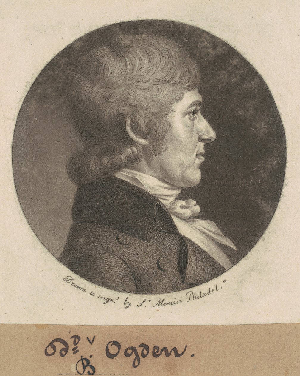 David Bayard Ogden by Charles B. J. Févret de Saint Mémin