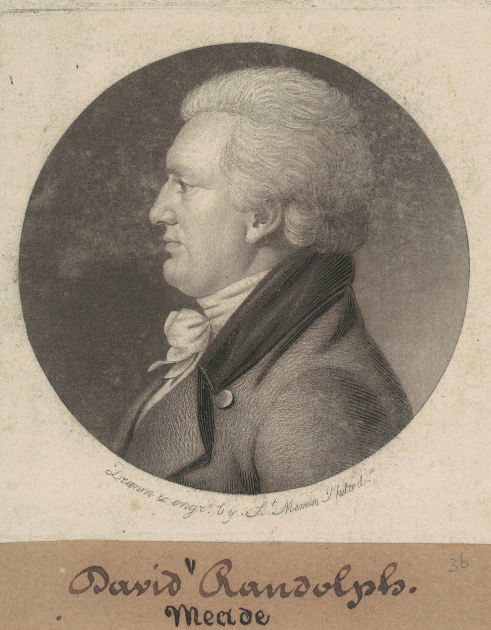 David Meade Randolph by Charles B. J. Févret de Saint Mémin