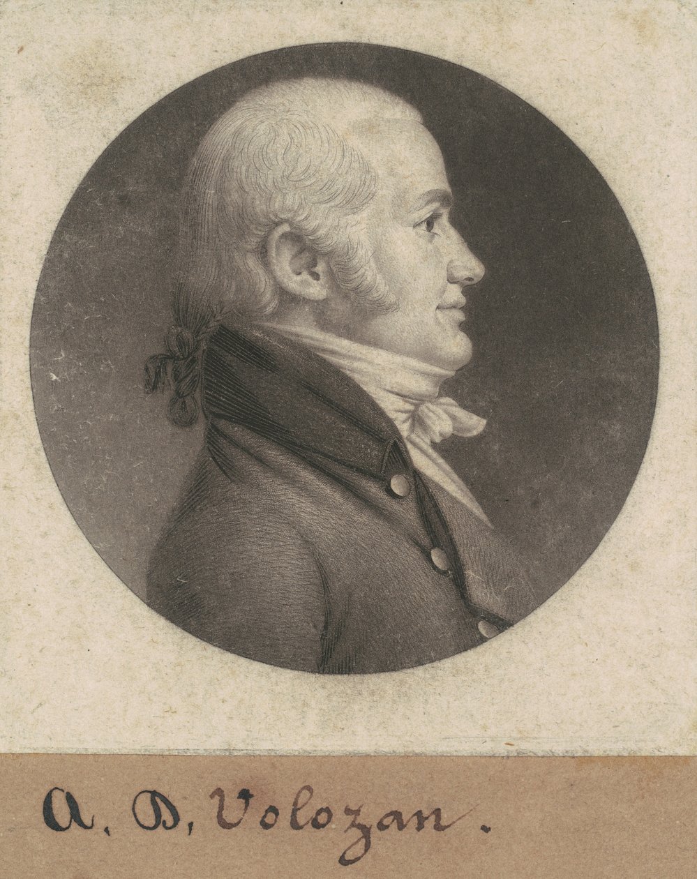 Denis A. Volozan by Charles B. J. Févret de Saint Mémin