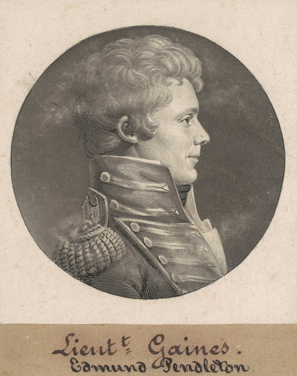 Edmund Pendleton Gaines by Charles B. J. Févret de Saint Mémin