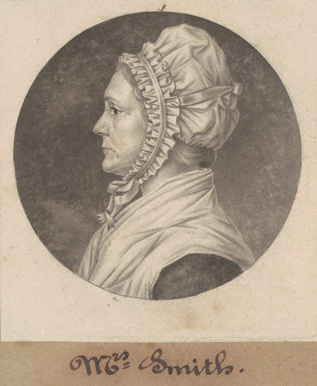 Elizabeth Custis Teackle Smith by Charles B. J. Févret de Saint Mémin