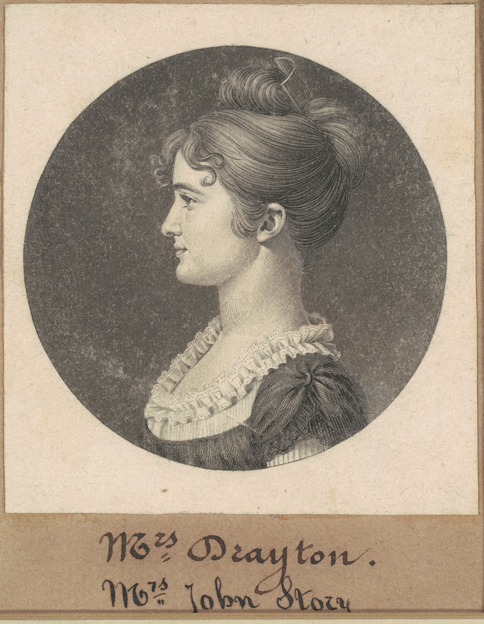 Elizabeth Porcher Gaillard Stoney by Charles B. J. Févret de Saint Mémin