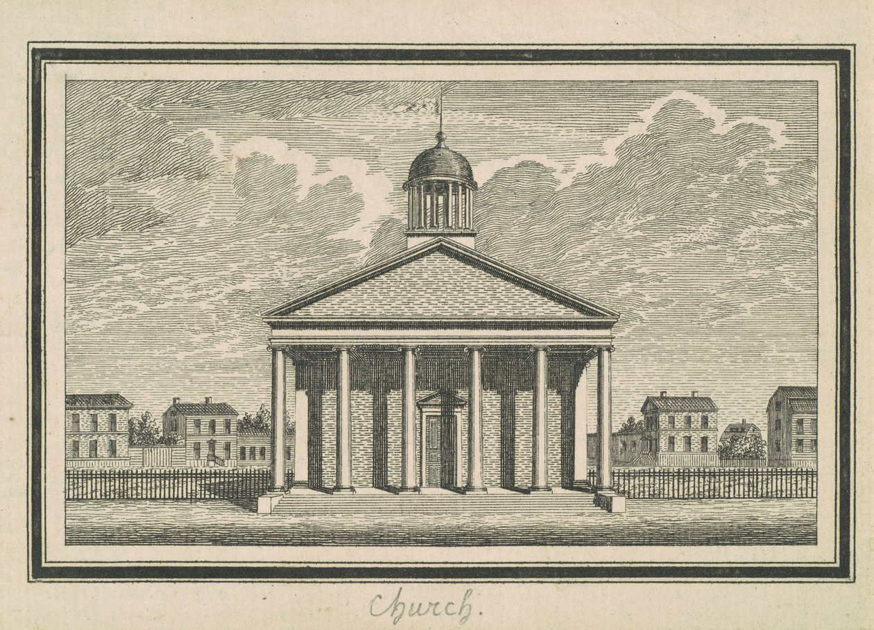 Esperanza, Church by Charles B. J. Févret de Saint Mémin
