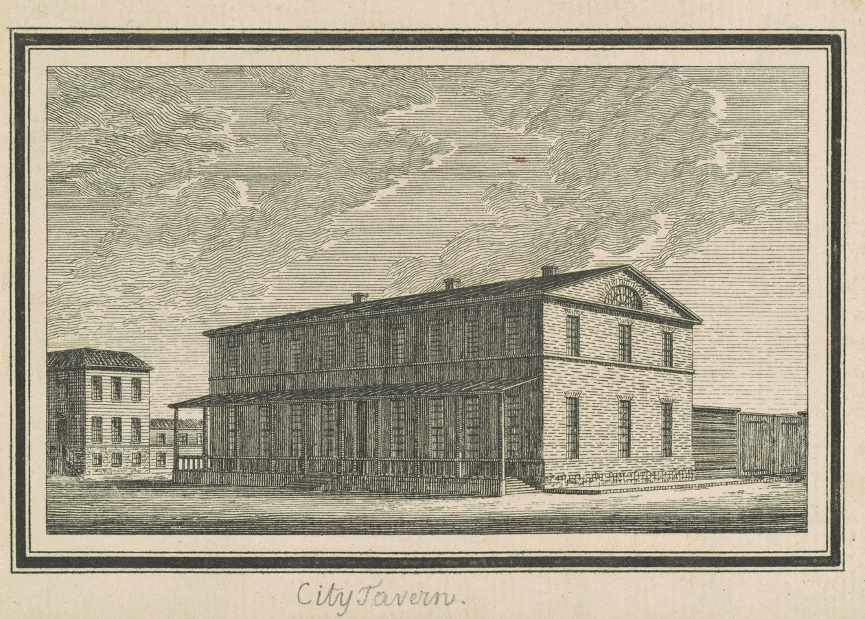 Esperanza, City Tavern by Charles B. J. Févret de Saint Mémin