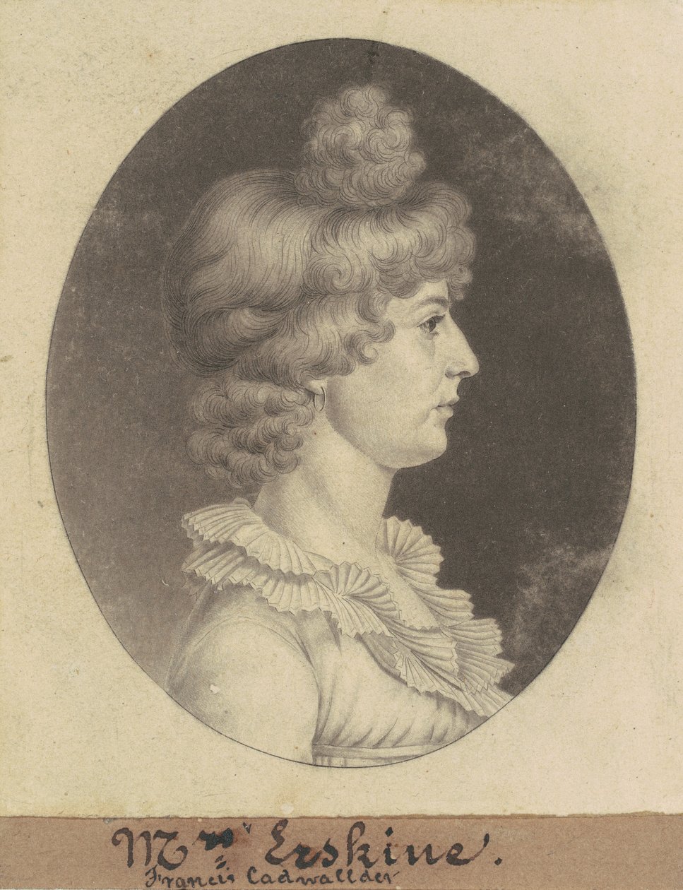Frances Cadwalader Erskine by Charles B. J. Févret de Saint Mémin