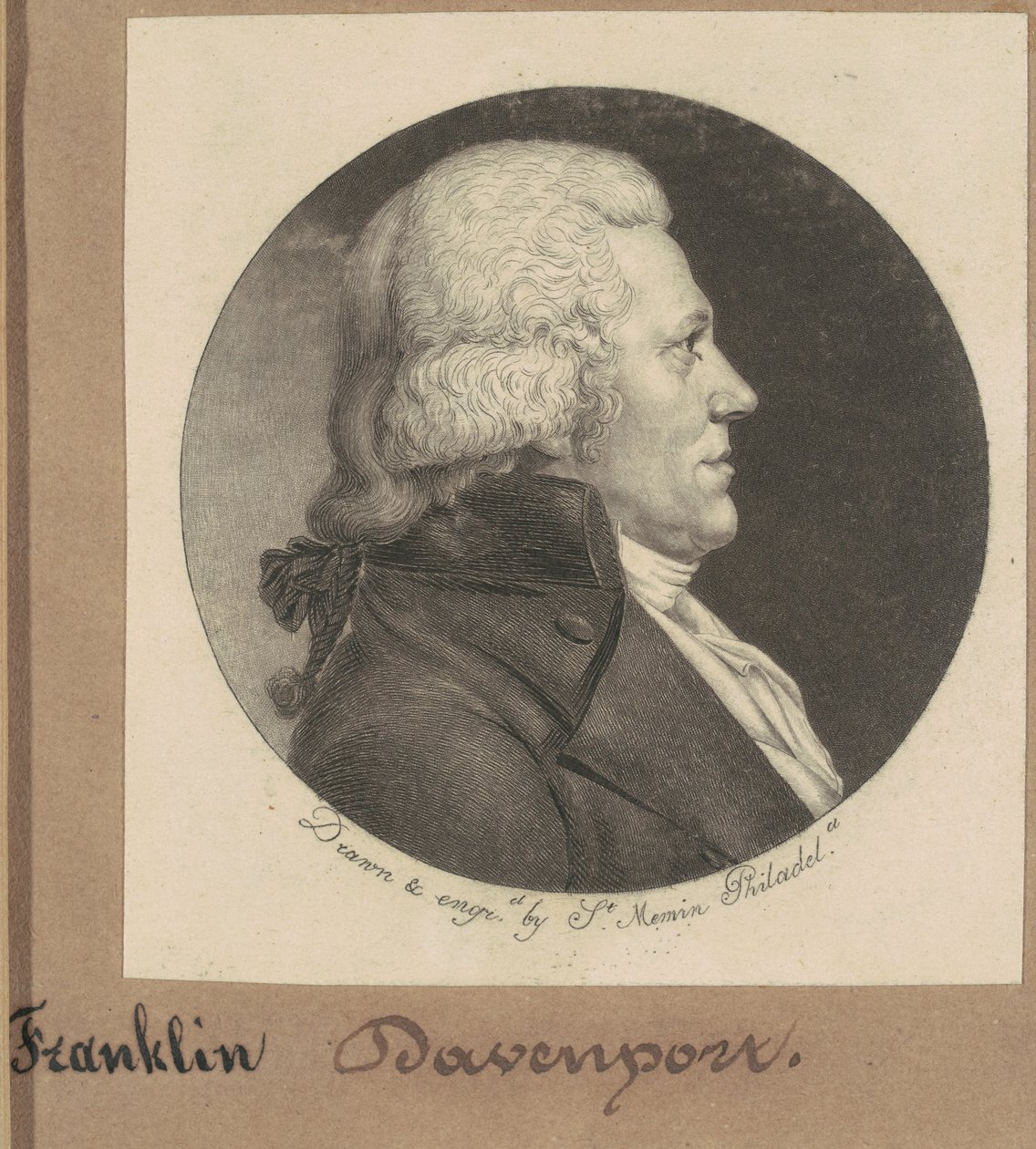 Franklin Davenport by Charles B. J. Févret de Saint Mémin