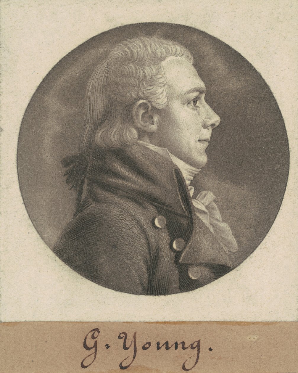 George Young by Charles B. J. Févret de Saint Mémin