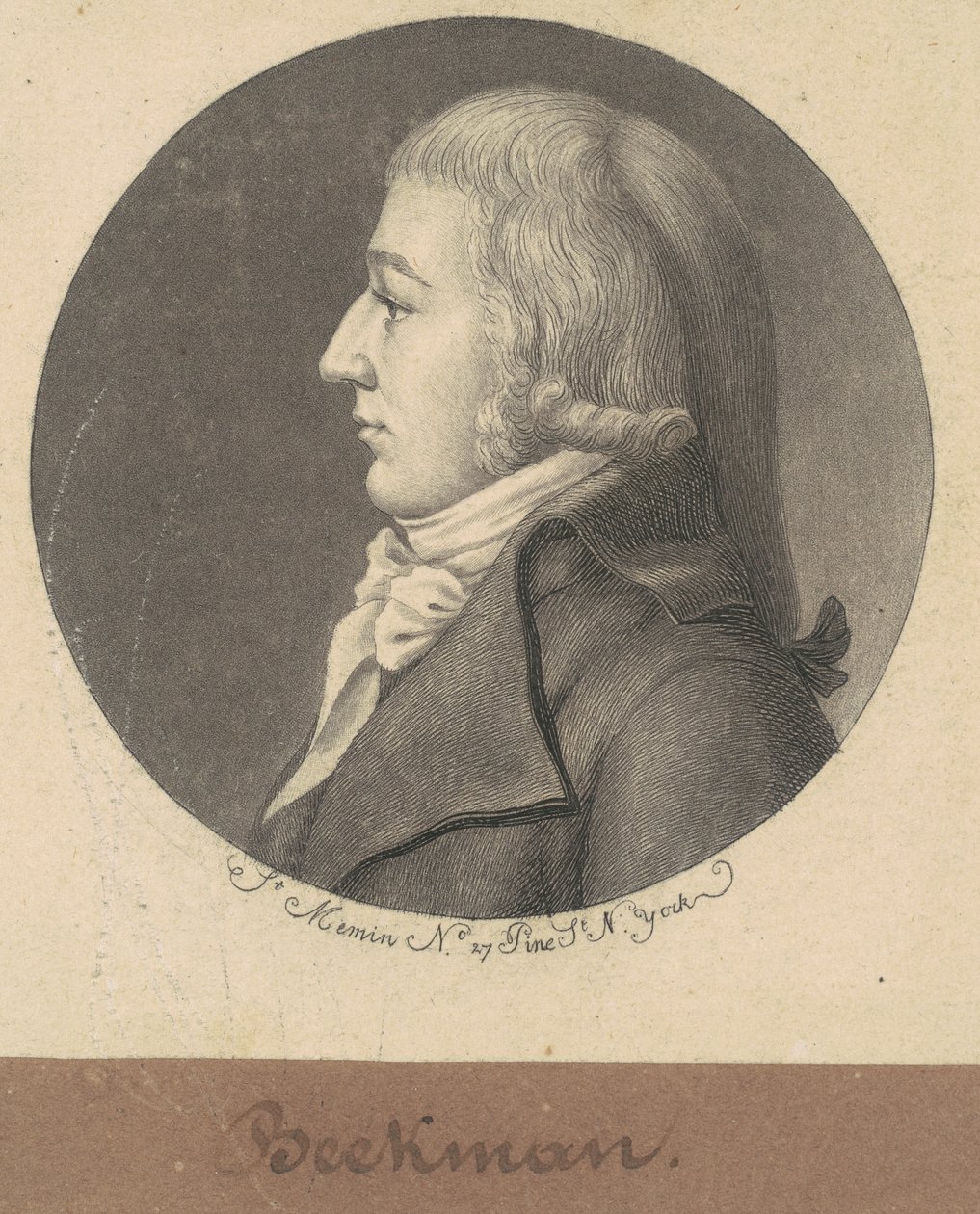 Gerard G. Beekman, Jr. by Charles B. J. Févret de Saint Mémin