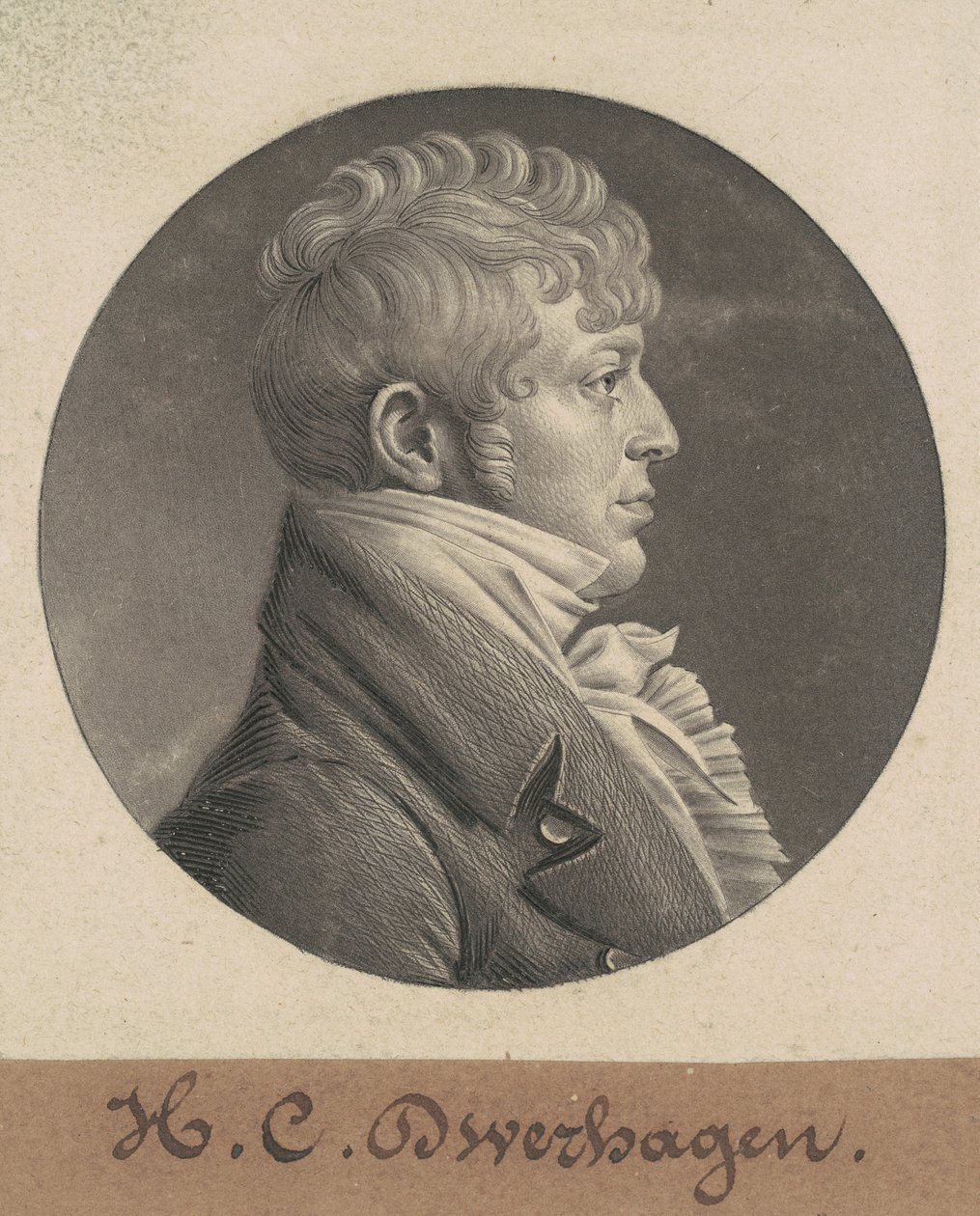 H. C. Dwerhagen by Charles B. J. Févret de Saint Mémin