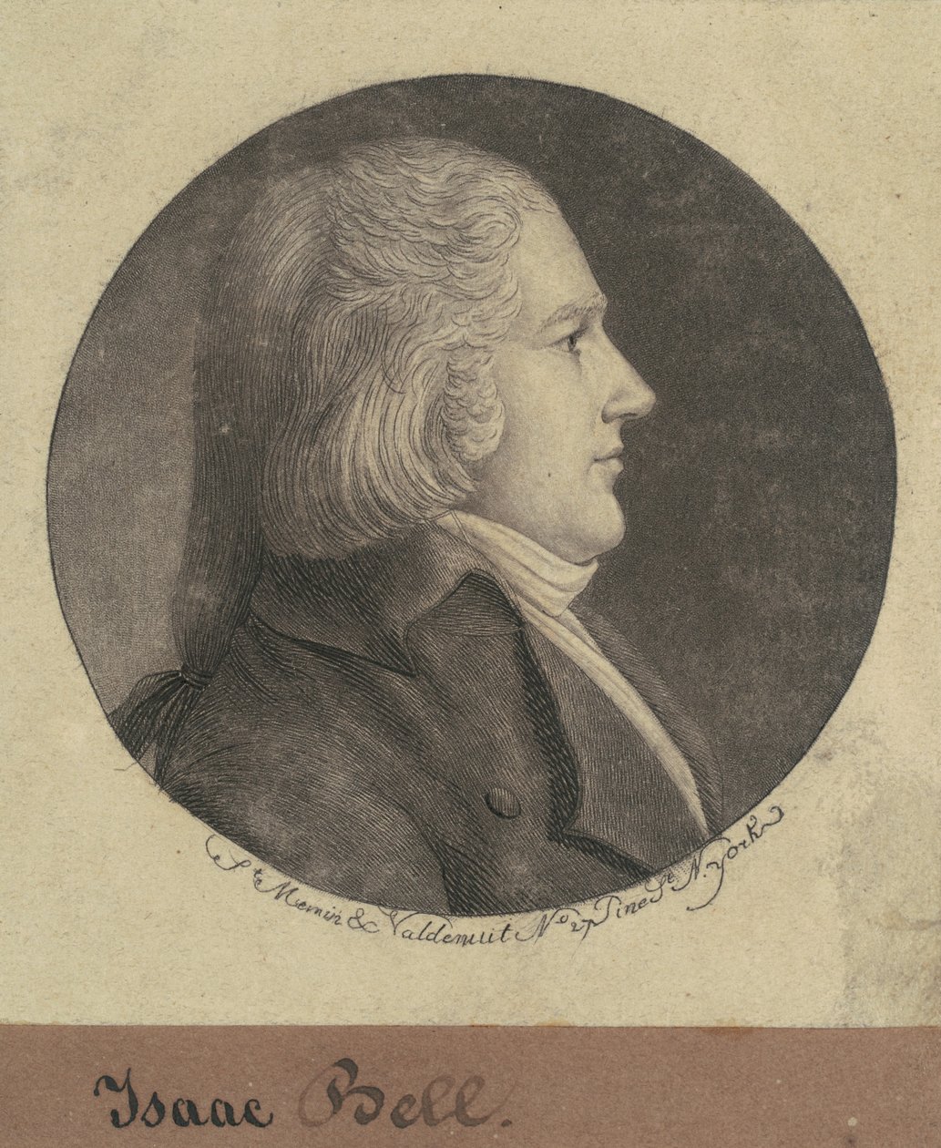 Isaac Bell by Charles B. J. Févret de Saint Mémin