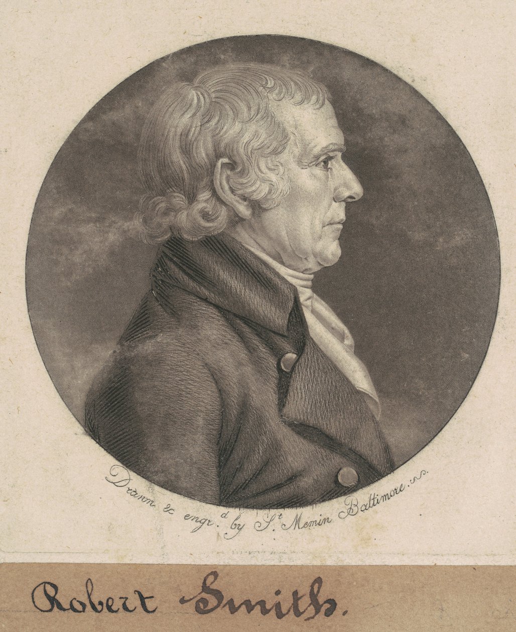 Isaac Smith II by Charles B. J. Févret de Saint Mémin