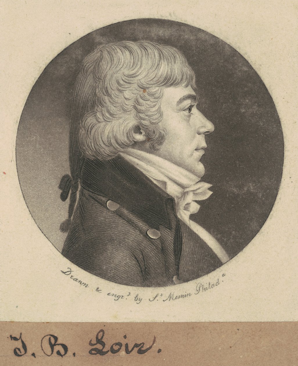 J. B. Loir by Charles B. J. Févret de Saint Mémin